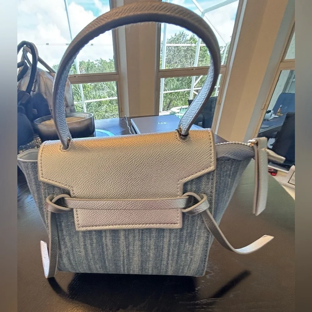 Stylish Denim &  Silver Women's Handbag
